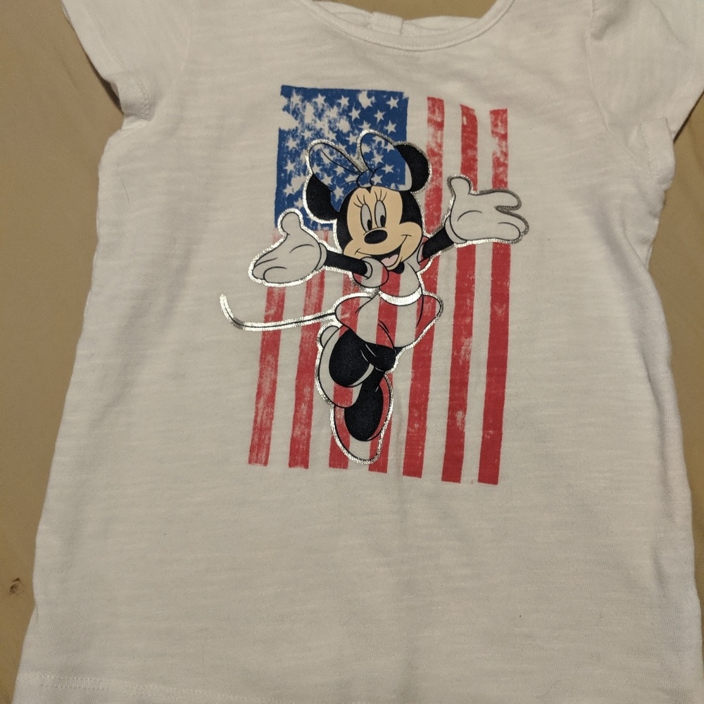 24 month Minnie mouse Fourth of July t-shirt